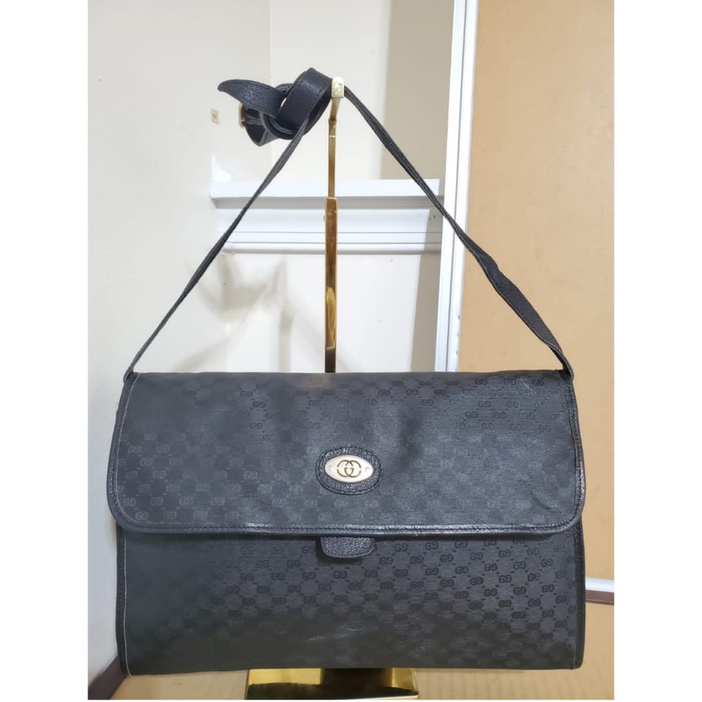 Authentic Gucci Vintage Mirco GG Crossbody Black - Picture 3 of 9
